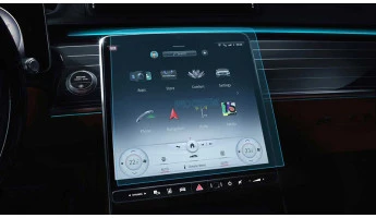 Protector de vidrio templado Pixsel en el monitor MERCEDES BENZ S-CLASS - 14“ 2020 -