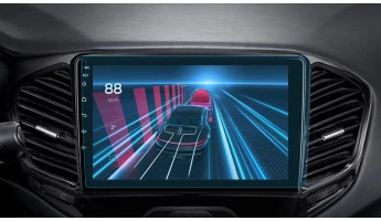 Protector de vidrio templado Pixsel en el monitor TEYES CC3 - 9“