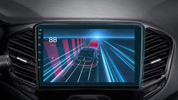 Protector de vidrio templado Pixsel en el monitor TEYES CC3 - 9“