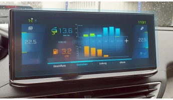 Protector de vidrio templado Pixsel en el monitor PEUGEOT 3008 - 11.5“ 2021 - 2023