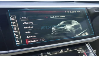 Protector de vidrio templado Pixsel en el monitor AUDI A8 / S8 - 12.1“ 2018 - 2023