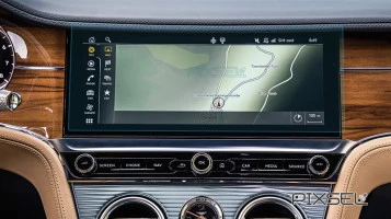 Protector de vidrio templado Pixsel en el monitor BENTLEY CONTINENTAL GT - 13.8“ 2024 -