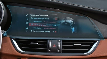Protector de vidrio templado Pixsel en el monitor ALFA ROMEO GIULIA - 16.6“ 2016 -