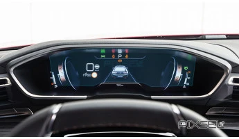 Protector de vidrio templado Pixsel en el panel de instrumentos PEUGEOT 508 - 11.7“ 2018 -