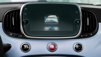 Protector de vidrio templado Pixsel en el monitor FIAT 500 - 9.6“ 2017 - (312)
