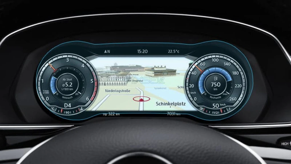 Protector de vidrio templado Pixsel en el panel de instrumentos VOLKSWAGEN PASSAT - 11.9“ 2015 - 2019 (B8)