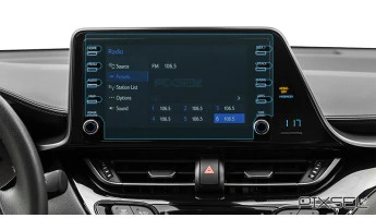 Protector de vidrio templado Pixsel en el monitor TOYOTA C-HR - 10.3“ 2019 - 2024