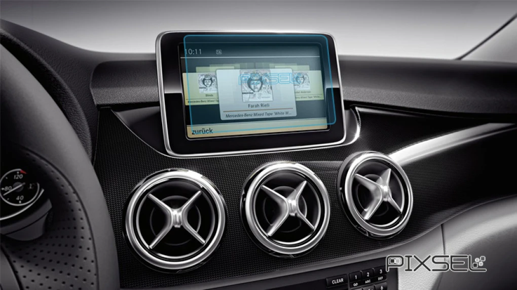 Protector de vidrio templado Pixsel en el monitor MERCEDES BENZ B-CLASS - 6.9“ 2013 - 2015