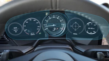 Protector de vidrio templado Pixsel en el panel de instrumentos PORSCHE 911 - 18.1“ 2019 - 2024