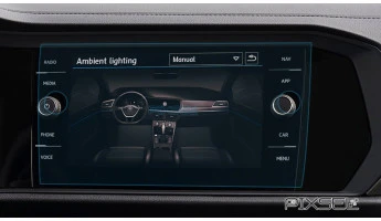Protector de vidrio templado Pixsel en el monitor VOLKSWAGEN JETTA - 10.9“ 2018 - 2024