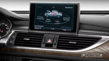 Protector de vidrio templado Pixsel en el monitor AUDI A6 / S6 / RS6 - 7.7“ 2011 - 2014