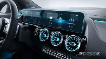 Protector de vidrio templado Pixsel en el panel de instrumentos MERCEDES BENZ B-CLASS - 24.7“ 2018 -