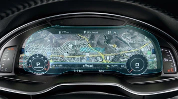 Protector de vidrio templado Pixsel en el panel de instrumentos AUDI Q7 / SQ7 / RSQ7 - 12“ 2015 - 2018