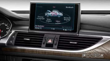 Protector de vidrio templado Pixsel en el monitor AUDI A6 / S6 / RS6 - 7.7“ 2015 - 2018