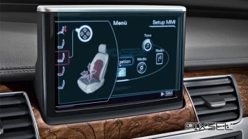 Protector de vidrio templado Pixsel en el monitor AUDI A8 / S8 - 7.7“ 2014 - 2017