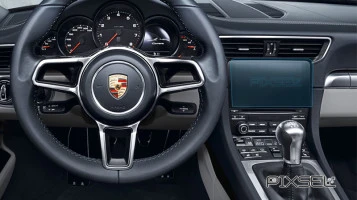 Protector de vidrio templado Pixsel en el monitor PORSCHE 911 - 8.5“ 2015 - 2018
