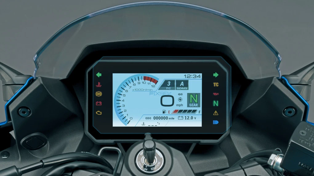 Protector de vidrio templado Pixsel en el velocímetro de la moto SUZUKI GSX-8 R / S / T / TT 7.5“