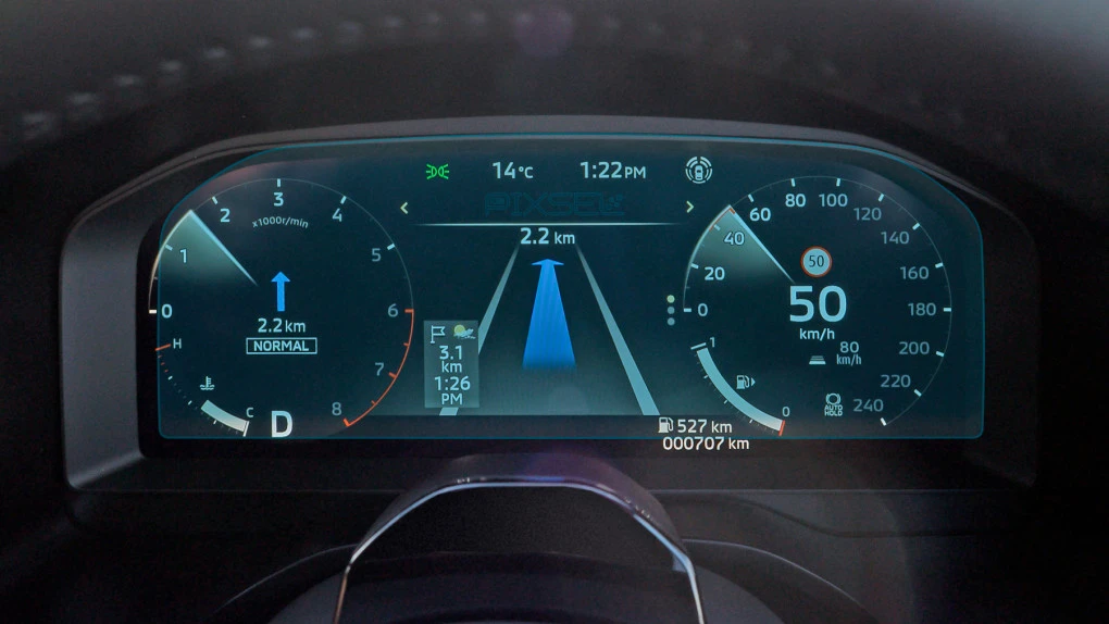 Protector de vidrio templado Pixsel en el panel de instrumentos MITSUBISHI OUTLANDER - 12.1“ 2025 -