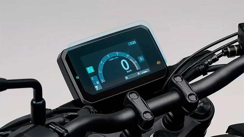 Protector de vidrio templado Pixsel en el velocímetro de la moto HONDA CB125R 2024 - 7.1“