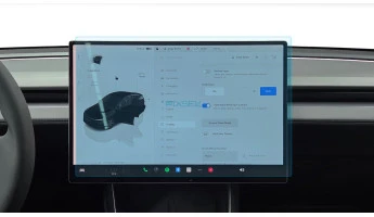 Protector de vidrio templado Pixsel en el monitor TESLA MODEL Y - 16.5“ 2025 -