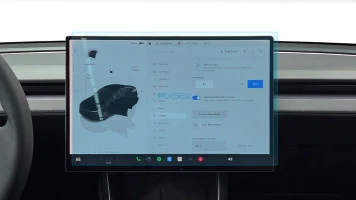 Protector de vidrio templado Pixsel en el monitor TESLA MODEL Y - 16.5“ 2025 -