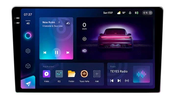 Protector de vidrio templado Pixsel en el monitor TEYES CC4 PRO 2K - 9“