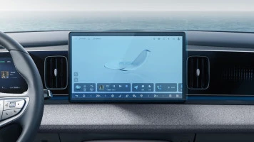 Protector de vidrio templado Pixsel en el monitor BYD SEA LION 05 - 13.7“ 2025 -