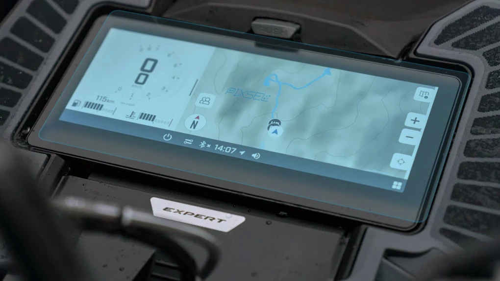 Protector de vidrio templado Pixsel para velocímetro de moto de nieve BRP SKI-DOO SUMMIT 2024 + 10.25“