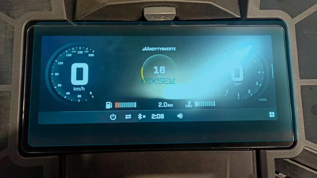 Protector de vidrio templado Pixsel para velocímetro de moto de nieve BRP SKI-DOO FREERIDE 2024 + 10.25“