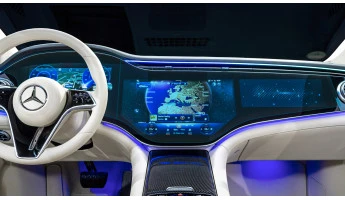 Protector de vidrio templado Pixsel para pantalla ancha (2 partes) MERCEDES BENZ EQS - 48.9“ 2022 -