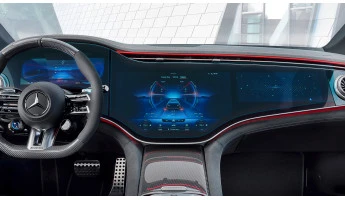 Protector de vidrio templado Pixsel para pantalla ancha (2 partes) MERCEDES BENZ EQE - 48.9“ 2022 -