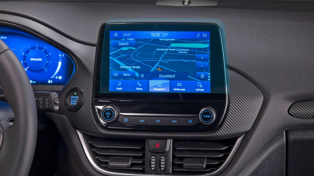Protector de vidrio templado Pixsel en el monitor FORD FIESTA - 10.2“ 2017 - 2023