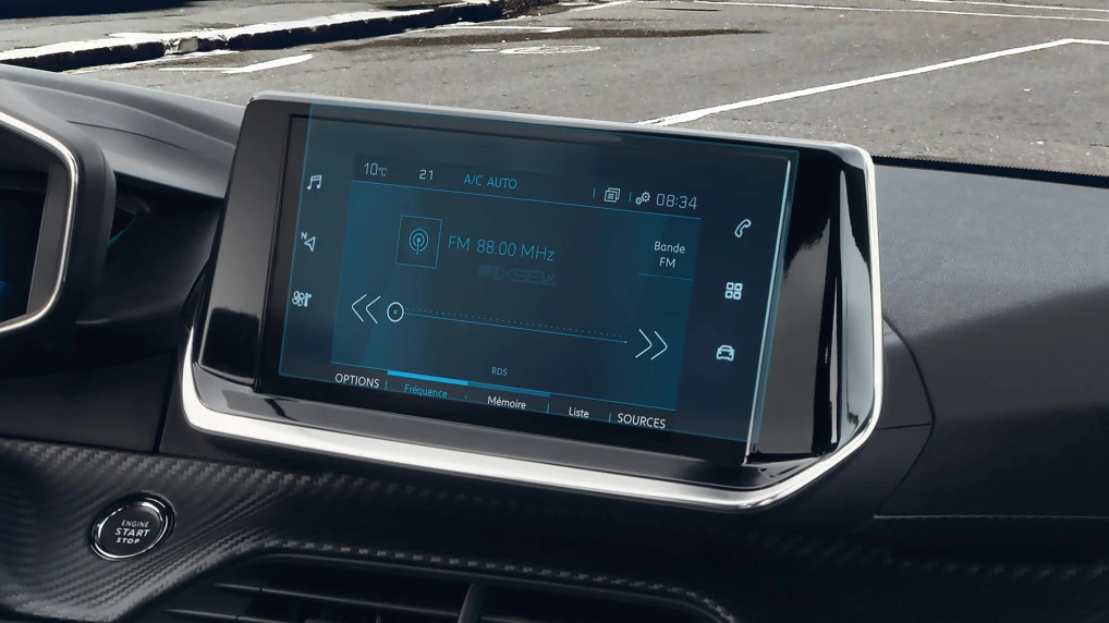 Protector de vidrio templado Pixsel en el monitor PEUGEOT 208 - 9.4“ 2019 - 2023