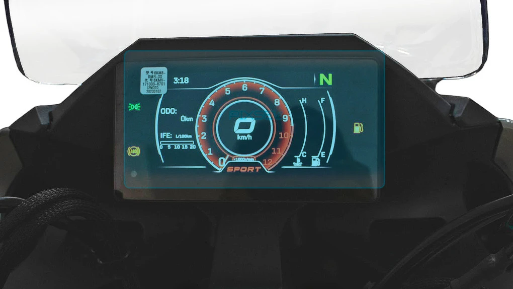Protector de vidrio templado Pixsel en el velocímetro de la moto CFMOTO 250SR 2022 + 6.9“