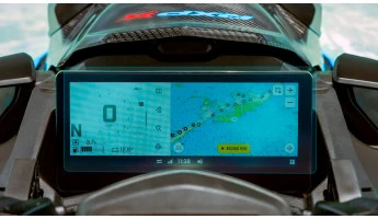 Protector de vidrio templado Pixsel para el velocímetro de la moto acuática BRP SEA-DOO RXP-X 325 2025 + 10.25“