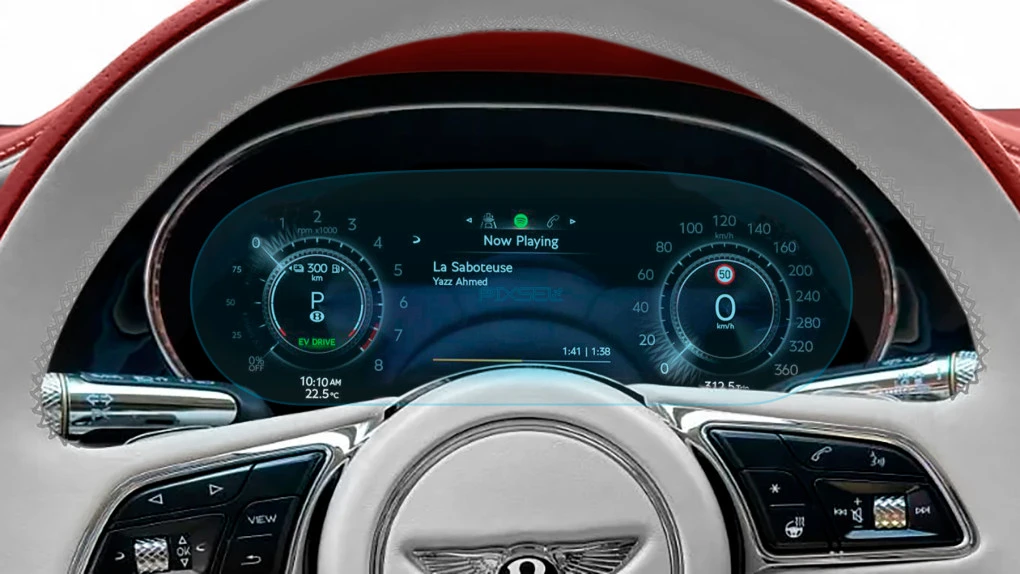 Protector de vidrio templado Pixsel en el panel de instrumentos BENTLEY FLYING SPUR - 11.9“ 2025 -